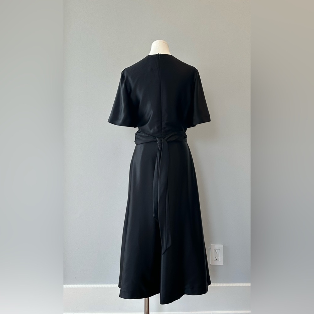 Altuzarra “Honey Dress” Black Silk Midi Dress with Gold Accent. Size 4.  NWT - Picture 4 of 10